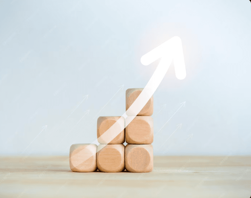 Illustration of business growth